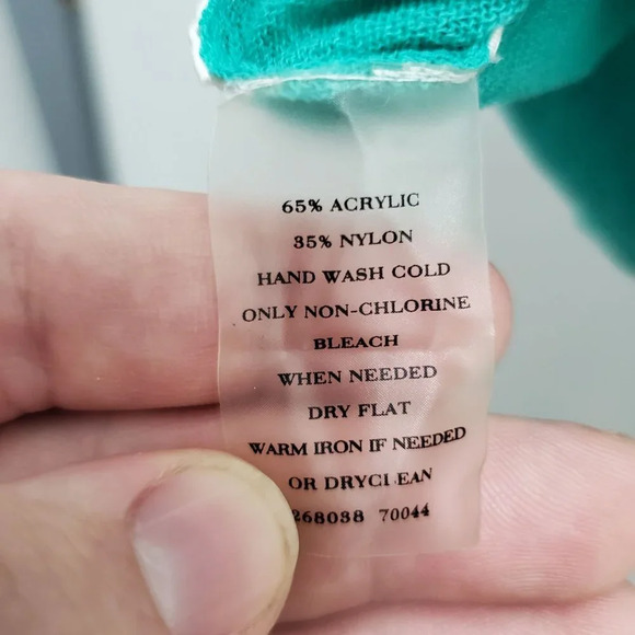 Ann Taylor Women's Mint Green Gauzy Layer‎ Sheer 3/4 Sleeve Button Up Cardigan L - Picture 6 of 8